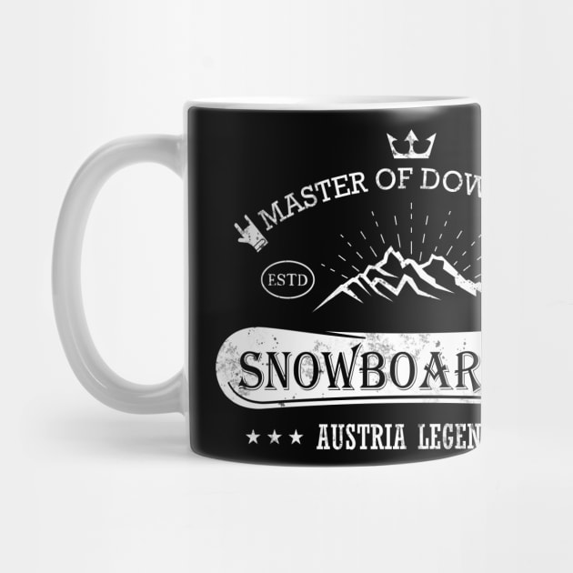 Snowboarding Austria Legends Downhill by JG0815Designs